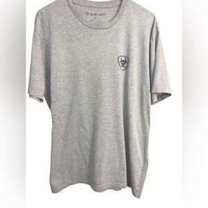 ARIAT T-shirt gray XL Flag Circle graphic Tee